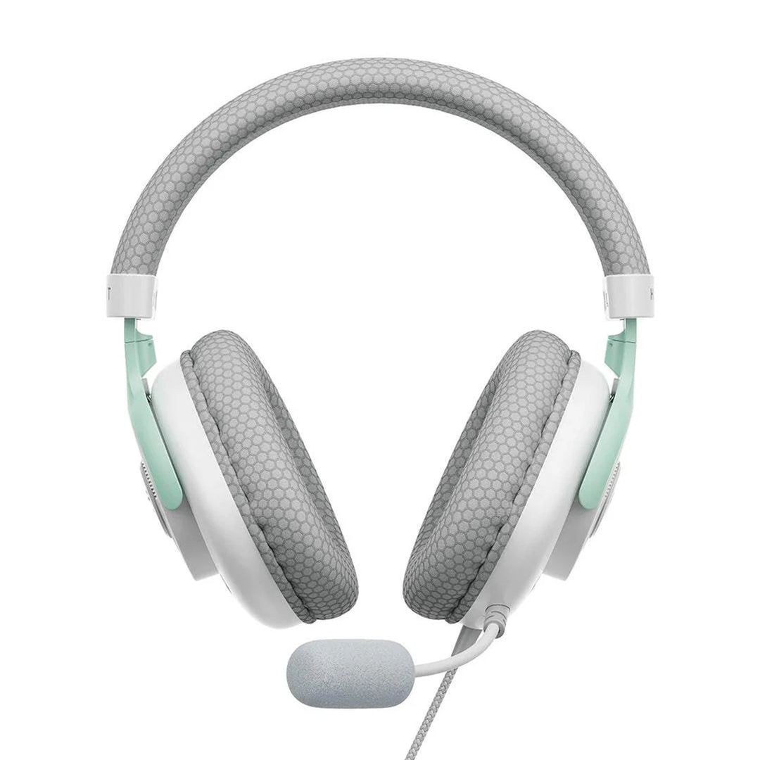 Auriculares Gamer Havit HV-H2230D – Blanco / Gris / Verde Agua