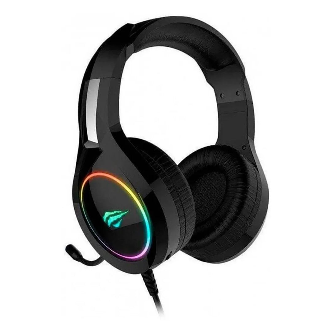 Auricular Havit con Vincha, Cable y Micrófono Negro
