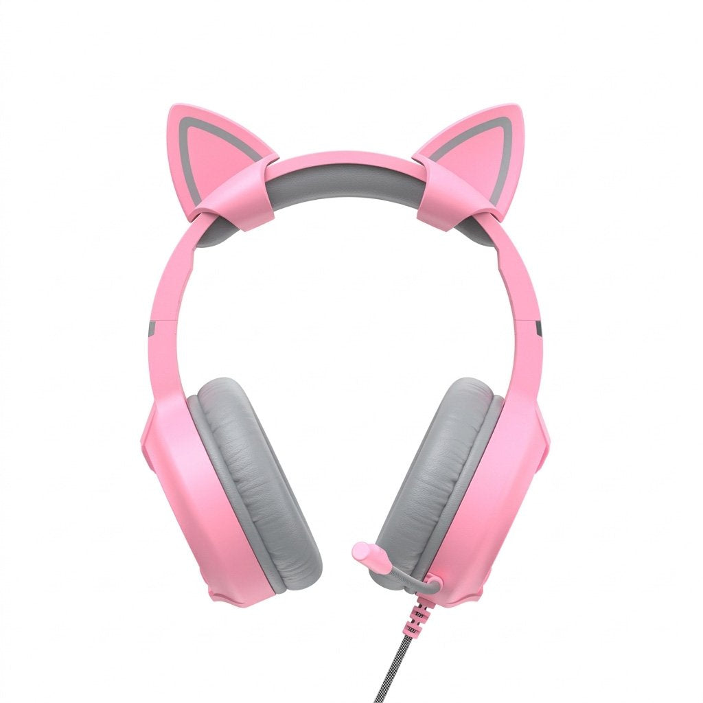 Auricular Havit con Vincha y Micrófono – Pink