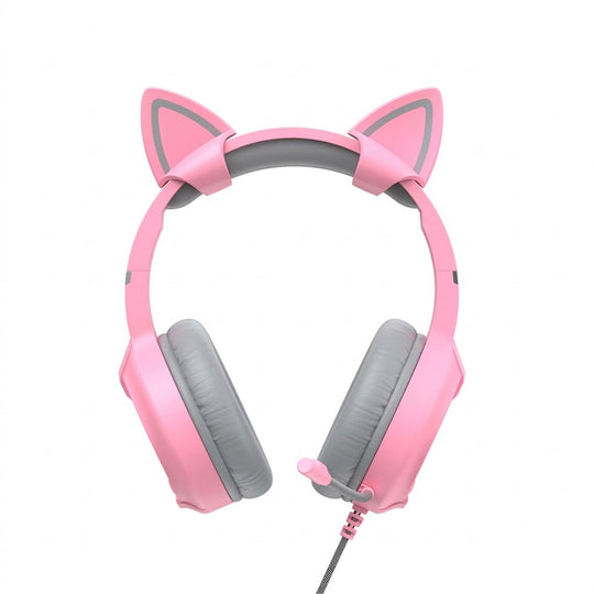 Auricular Havit con Vincha y Micrófono – Pink