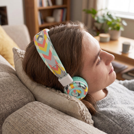 Auricular Havit con vincha y cable, micrófono integrado, entrada 3.5 mm, diseño estampado