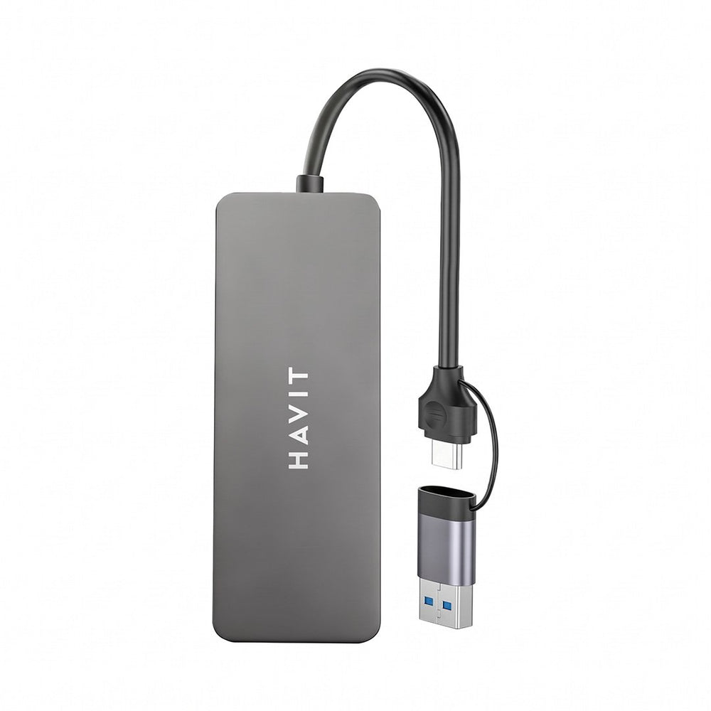 Hub USB-C Havit H52 6 en 1 con HDMI 4K y PD