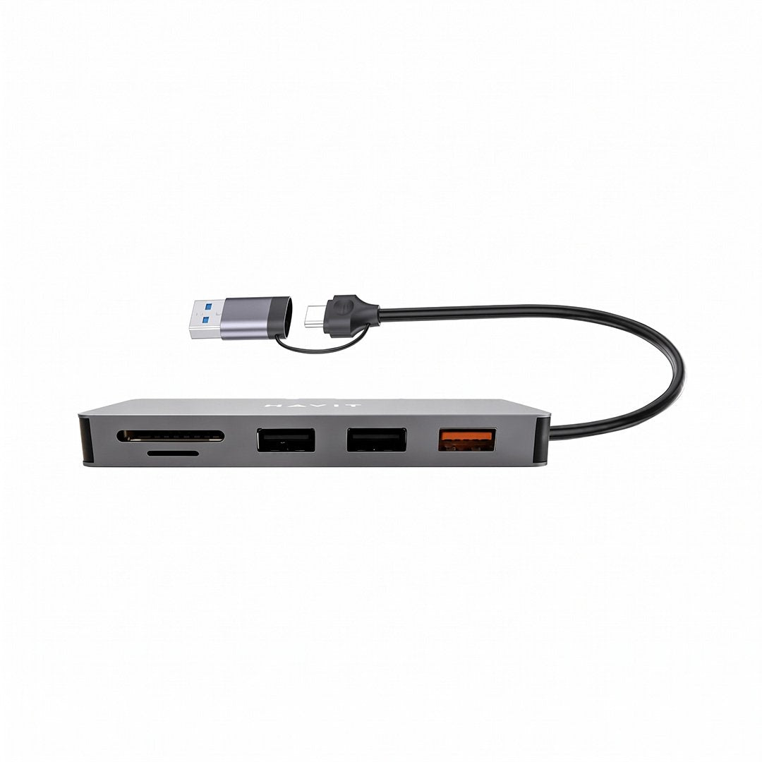 Hub USB-C Havit H52 6 en 1 con HDMI 4K y PD