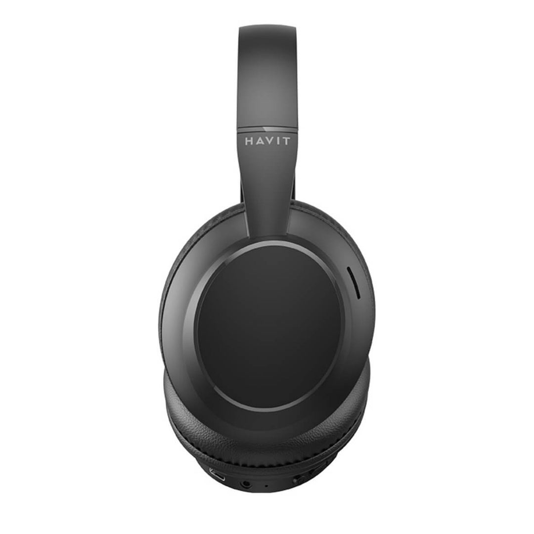 Auriculares Bluetooth Havit H619BT Negro Over Ear 20h ENC USB-C
