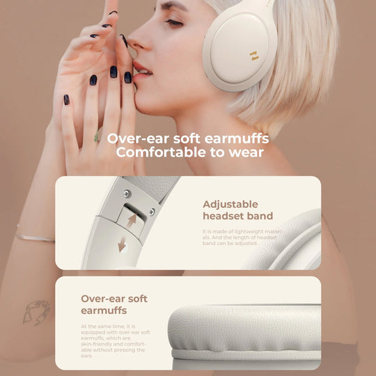 Auriculares Bluetooth Havit H633BT Plegables Blancos 22H