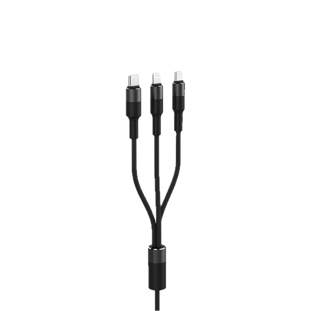 Cable Havit USB 3 en 1 USB / Micro USB / Lightning / Tipo-C 1.2 m