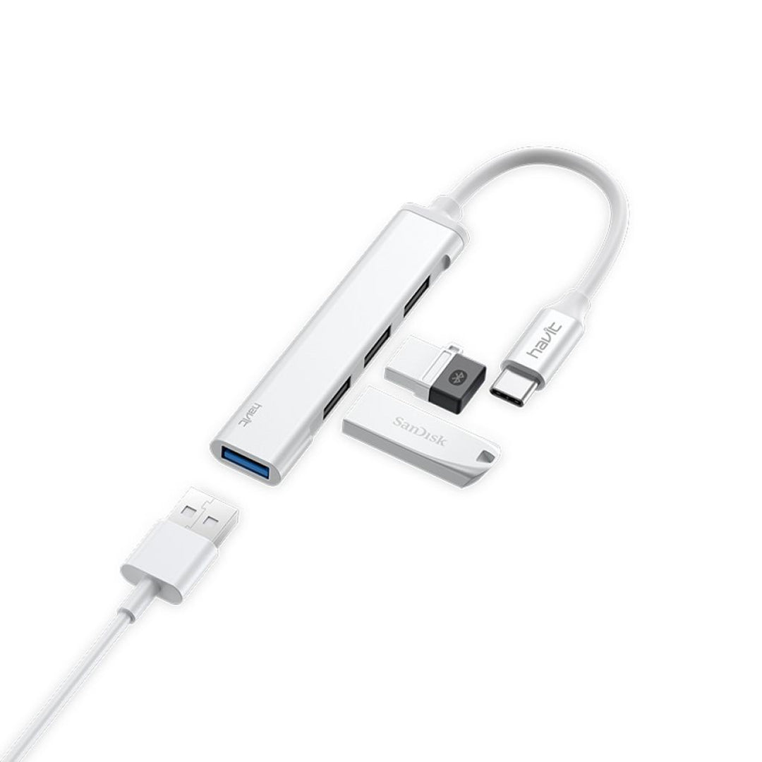 Hub Havit USB Tipo-C Mobile Series – 4 Puertos USB