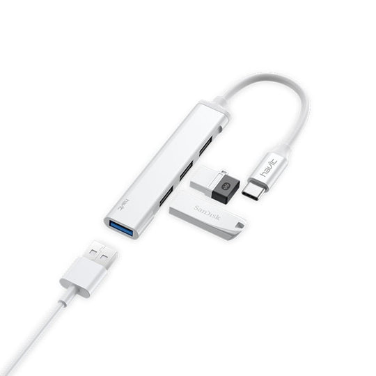 Hub Havit USB Tipo-C Mobile Series – 4 Puertos USB