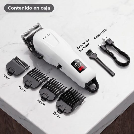 Cortadora de Pelo Havit HC03 Blanca Recargable