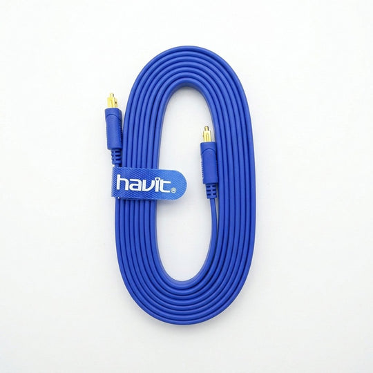 Cable Havit HDMI a HDMI Plano 3 m Azul Francia para TV HD