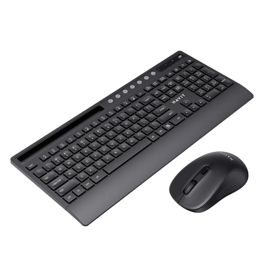 Combo Havit Teclado y Mouse Inalámbricos KB242GCM RGB – Negro