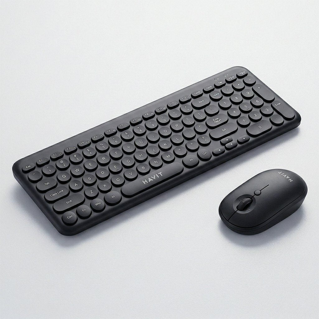 Combo Havit Teclado y Mouse Inalámbricos KB254 USB – Español Negro