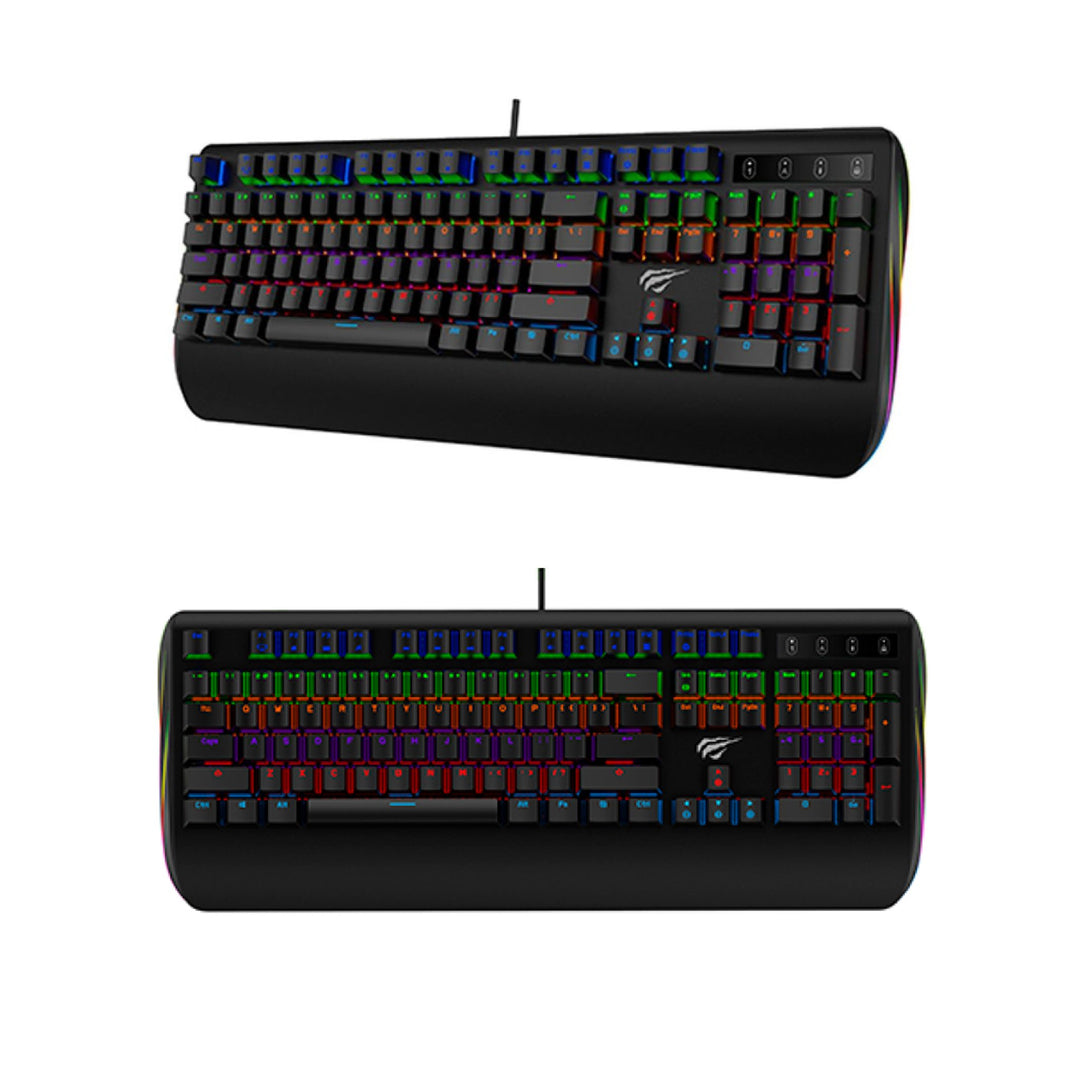 Teclado Mecánico Gamer KB464L RGB QWERTY Español