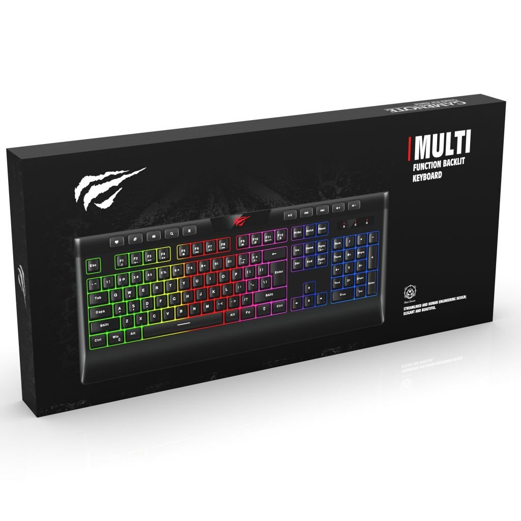 Teclado Gamer Havit HV-KB487L Retroiluminado USB
