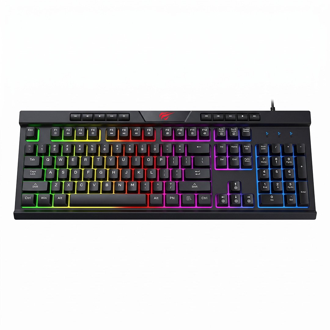 Teclado Havit multifunción retroiluminado 452 × 169 × 34 mm