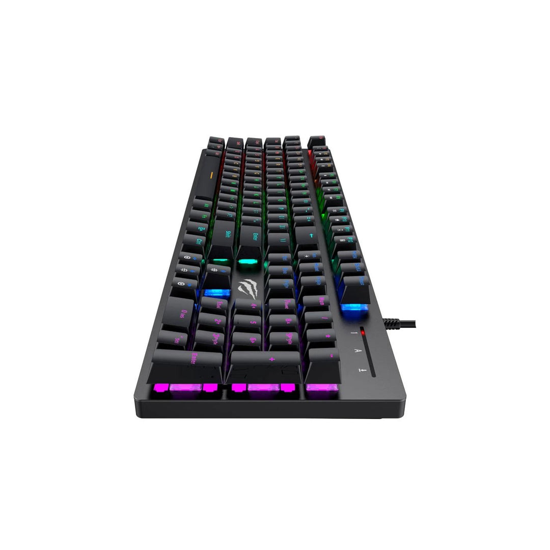 Teclado Gamer Mecánico Havit Retroiluminado 104 Teclas USB Inglés