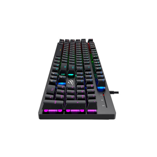 Teclado Gamer Mecánico Havit Retroiluminado 104 Teclas USB Inglés