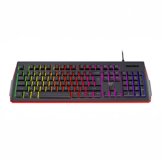 Teclado Havit gamer retroiluminado multifunción con cable USB de 1.5 m, 467 × 197 × 27 mm