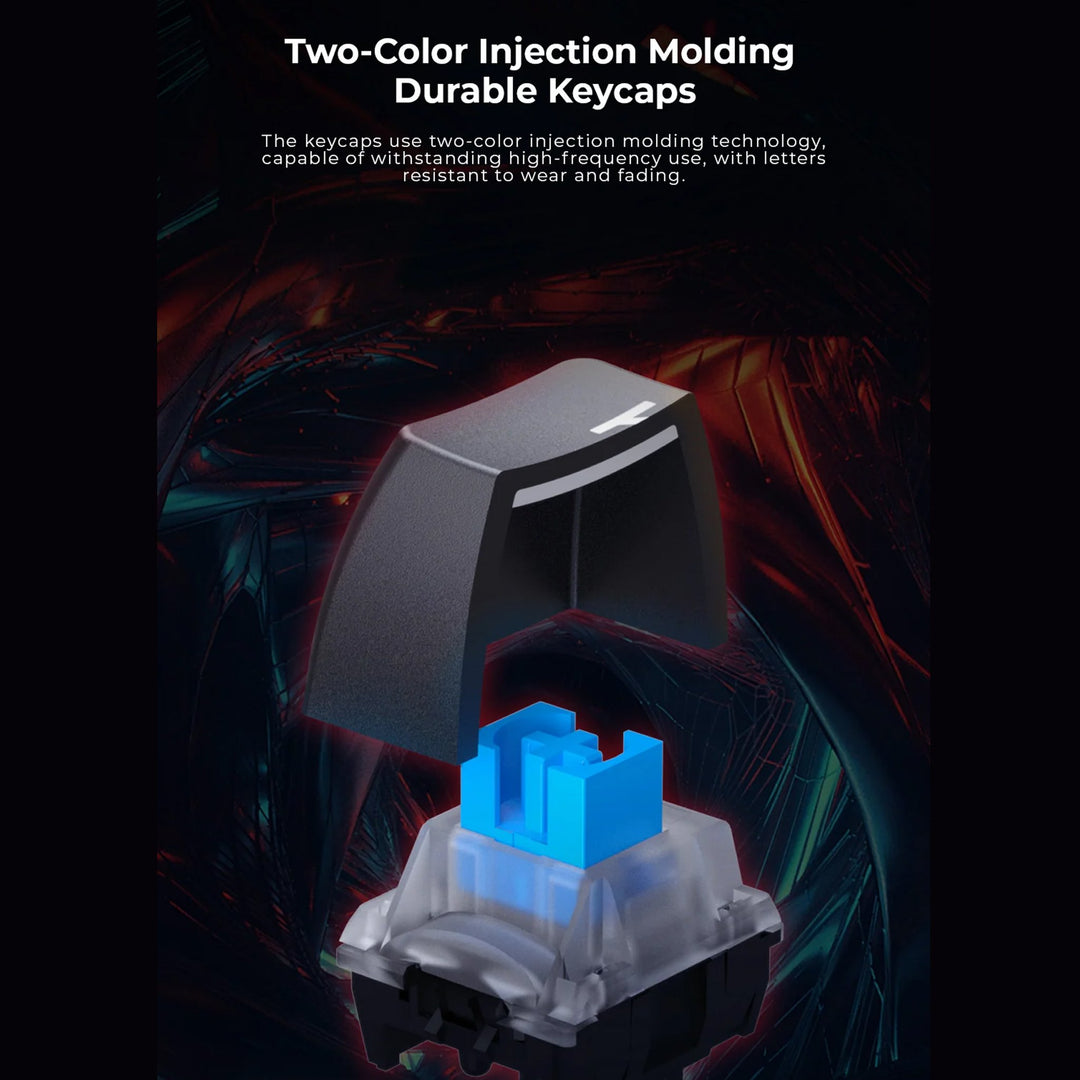 Teclado Mecánico Gamer Havit KB892 RGB 87 Teclas Switch Blue