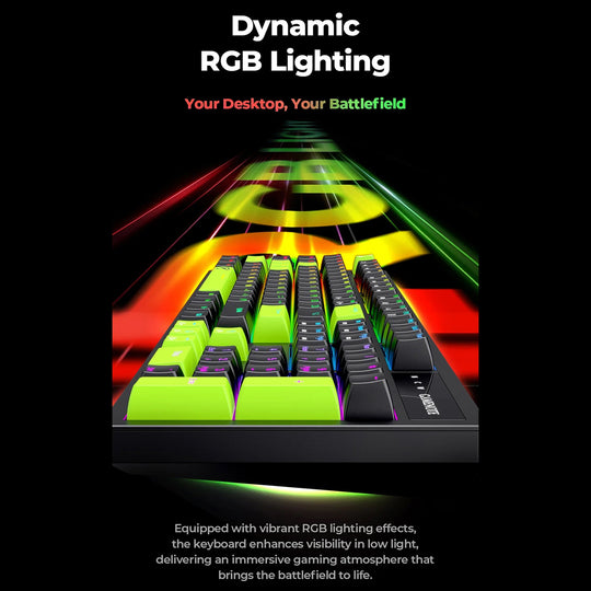 Teclado Mecánico Gamer Havit RGB 104 Teclas Switch Blue Negro Verde