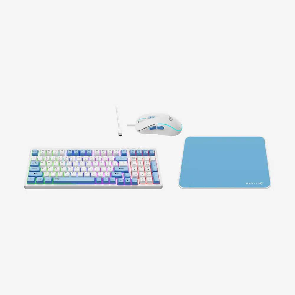 Combo Gamer Havit Teclado, Mouse y Mousepad KB897CM