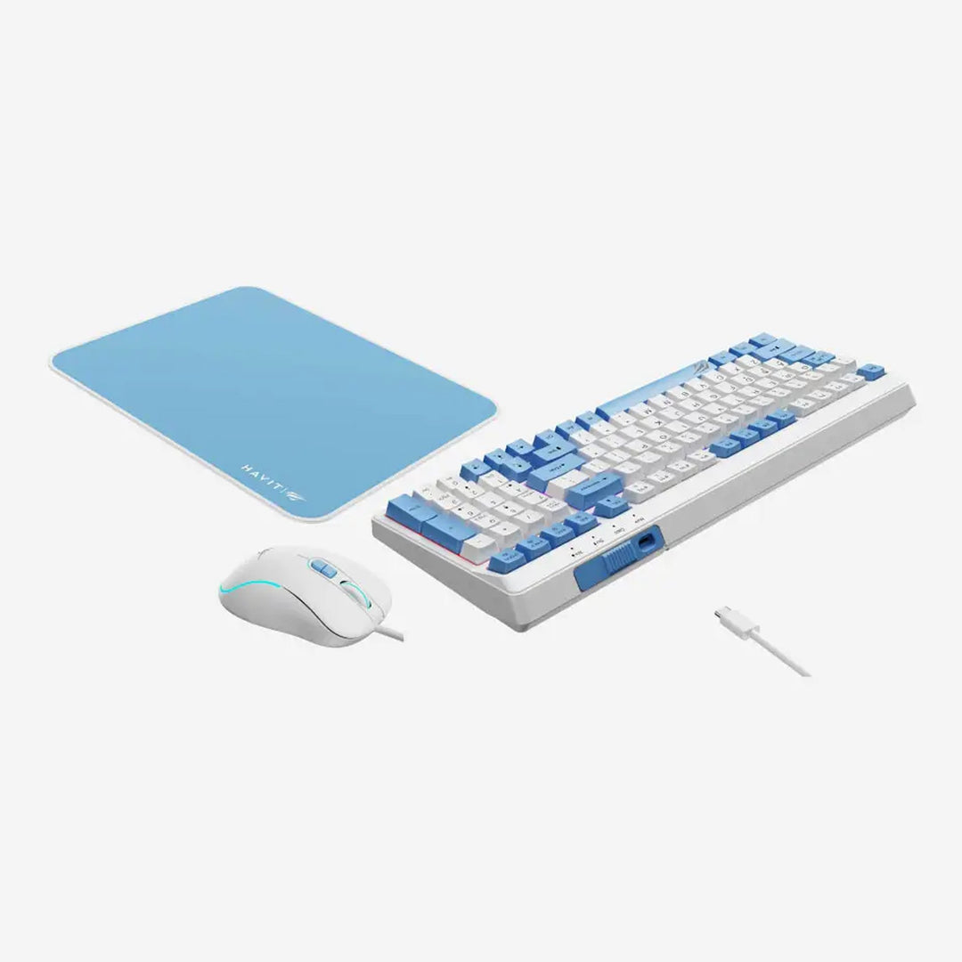 Combo Gamer Havit Teclado, Mouse y Mousepad KB897CM