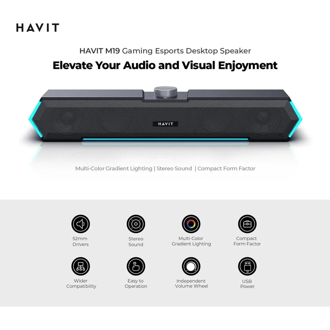 Barra de Sonido Havit M19