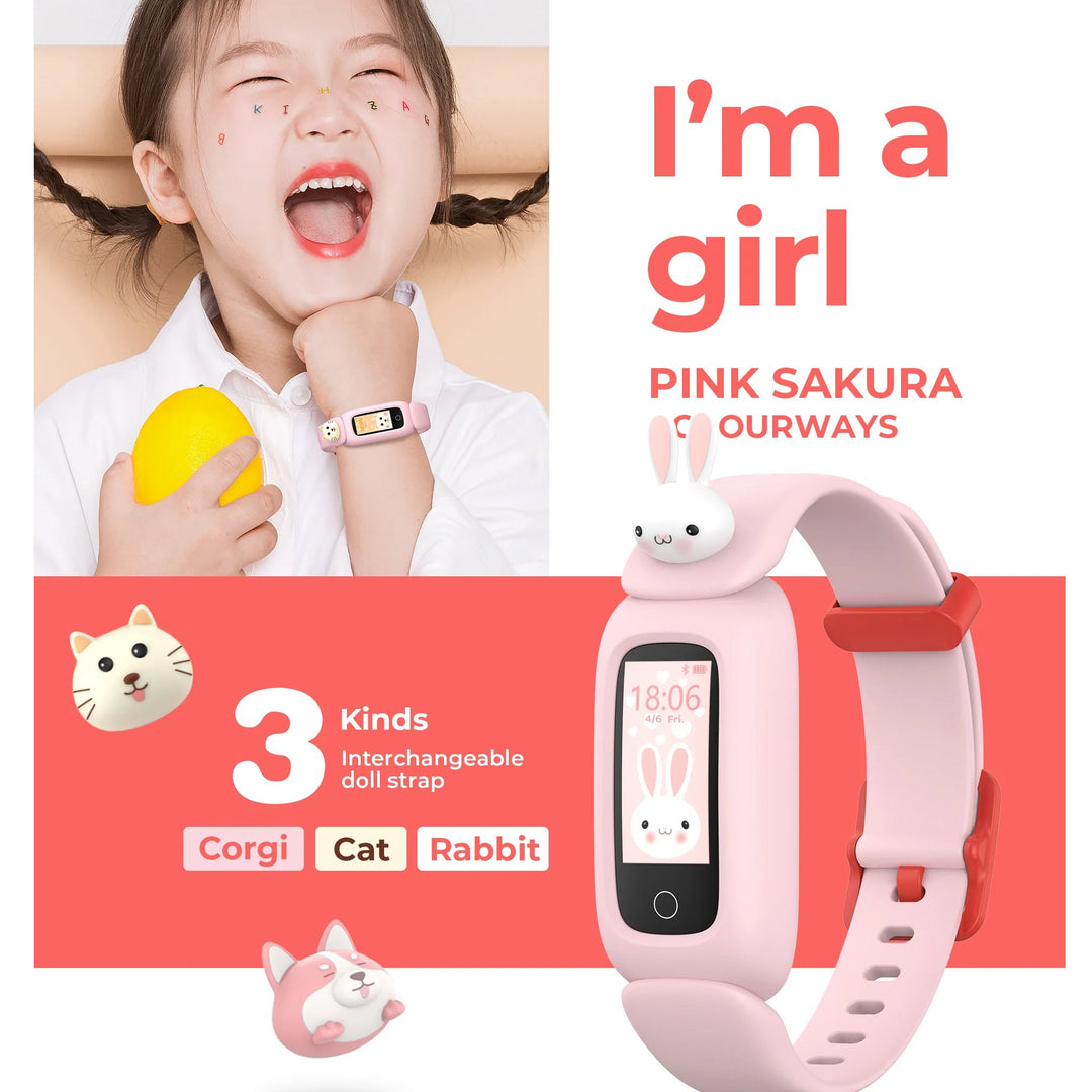 Smartwatch Infantil Havit Rosa Bluetooth IP67 con Monitor de Salud