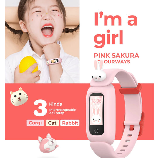 Smartwatch Infantil Havit Rosa Bluetooth IP67 con Monitor de Salud