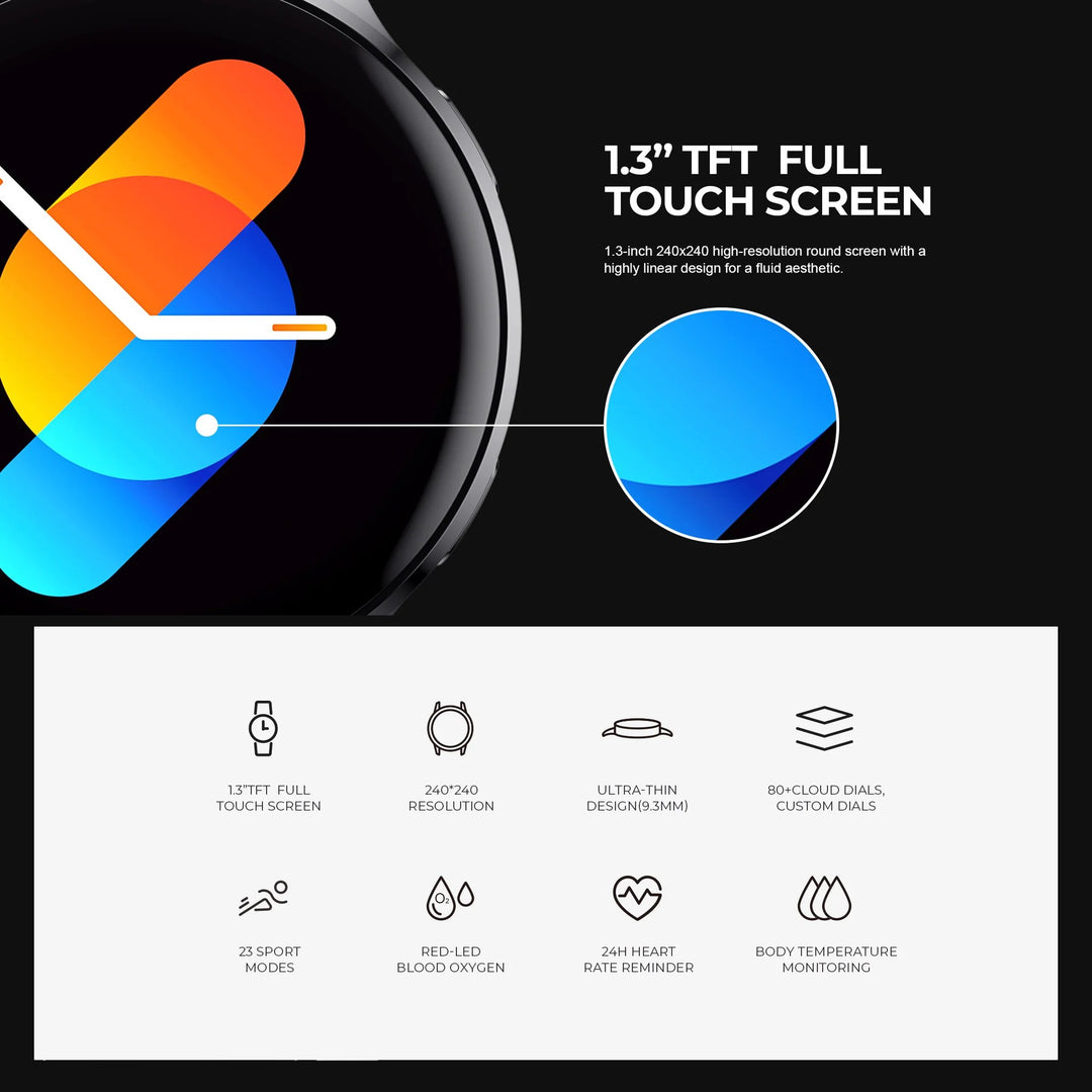 Smartwatch Havit M9023 Naranja Deportivo 1.3” Glory Fit