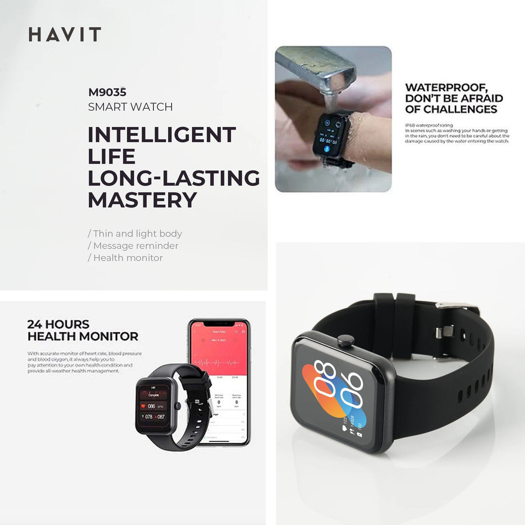 Reloj Inteligente Havit M9035 Bluetooth – Pantalla 1.83” | App JYouPro