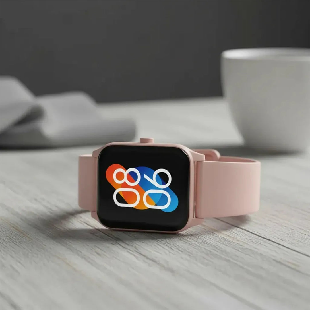 Smartwatch Havit M9052 con Llamadas Bluetooth, Pantalla 1.85" y 2 Correas – Rosa Claro