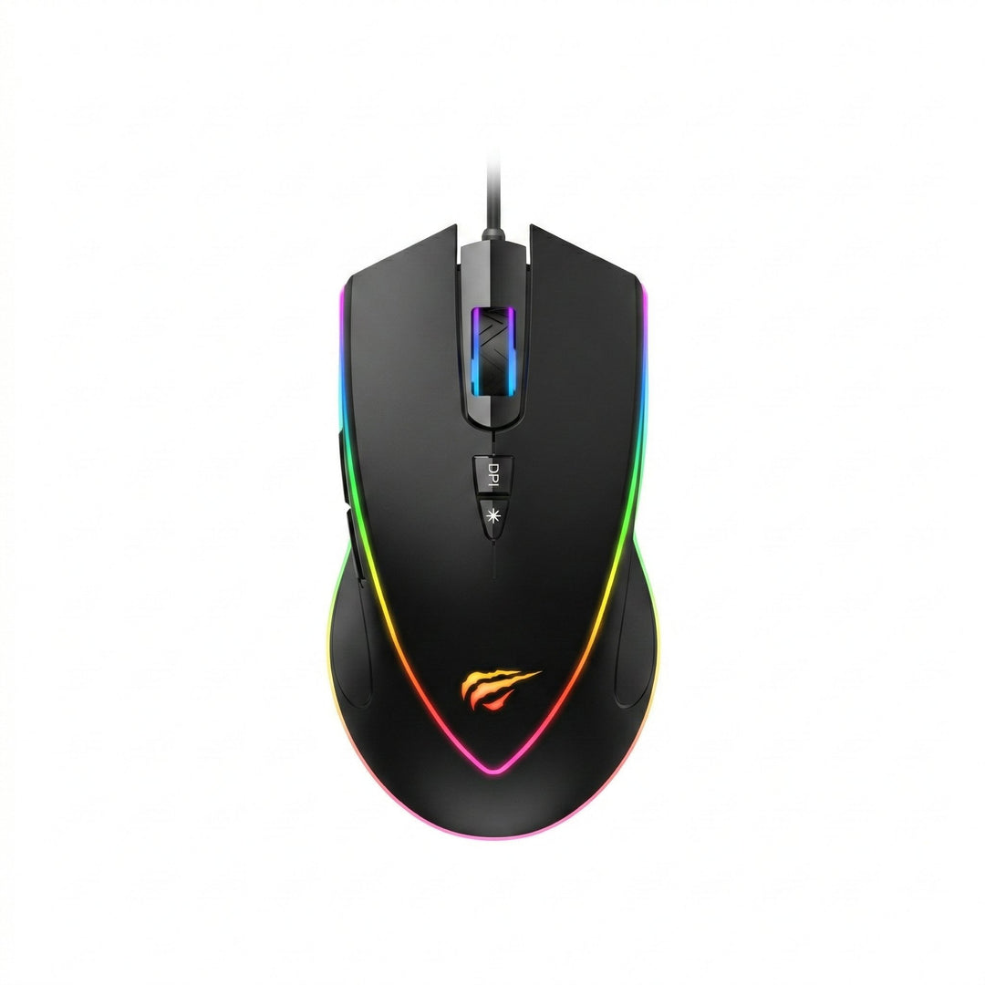 Mouse Gamer Havit Retroiluminado USB 3200 DPI – Cable 1.5 m Programable