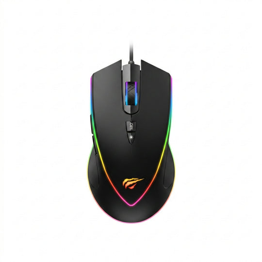 Mouse Gamer Havit Retroiluminado USB 3200 DPI – Cable 1.5 m Programable