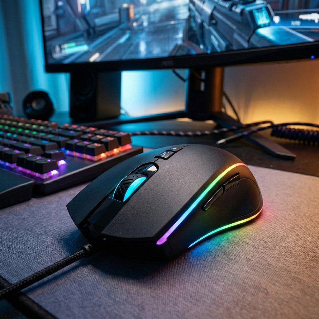 Mouse Gamer Havit Retroiluminado USB 3200 DPI – Cable 1.5 m Programable