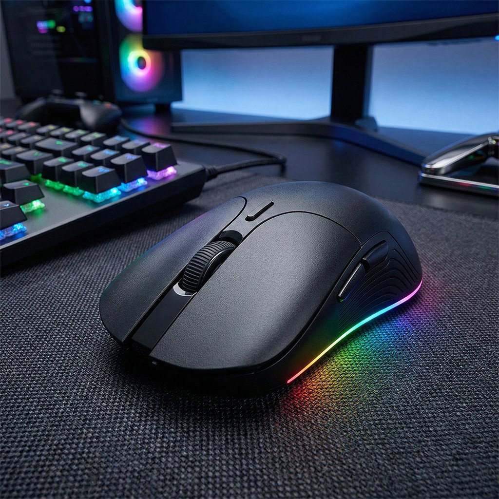 Mouse Gamer Havit Gamenote Retroiluminado USB con Cable 1.7 m Diseño Ergonómico