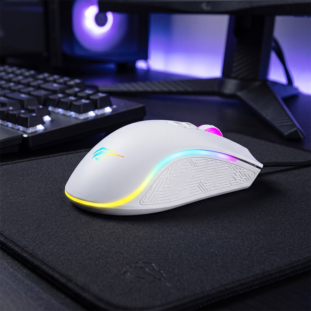 Mouse gamer Havit MS1034, blanco