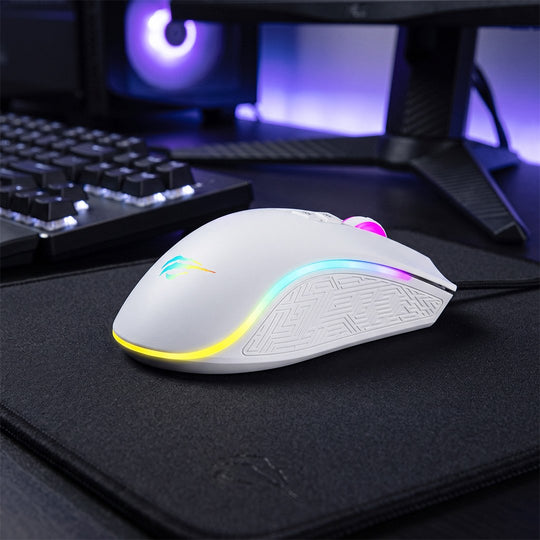 Mouse gamer Havit MS1034, blanco