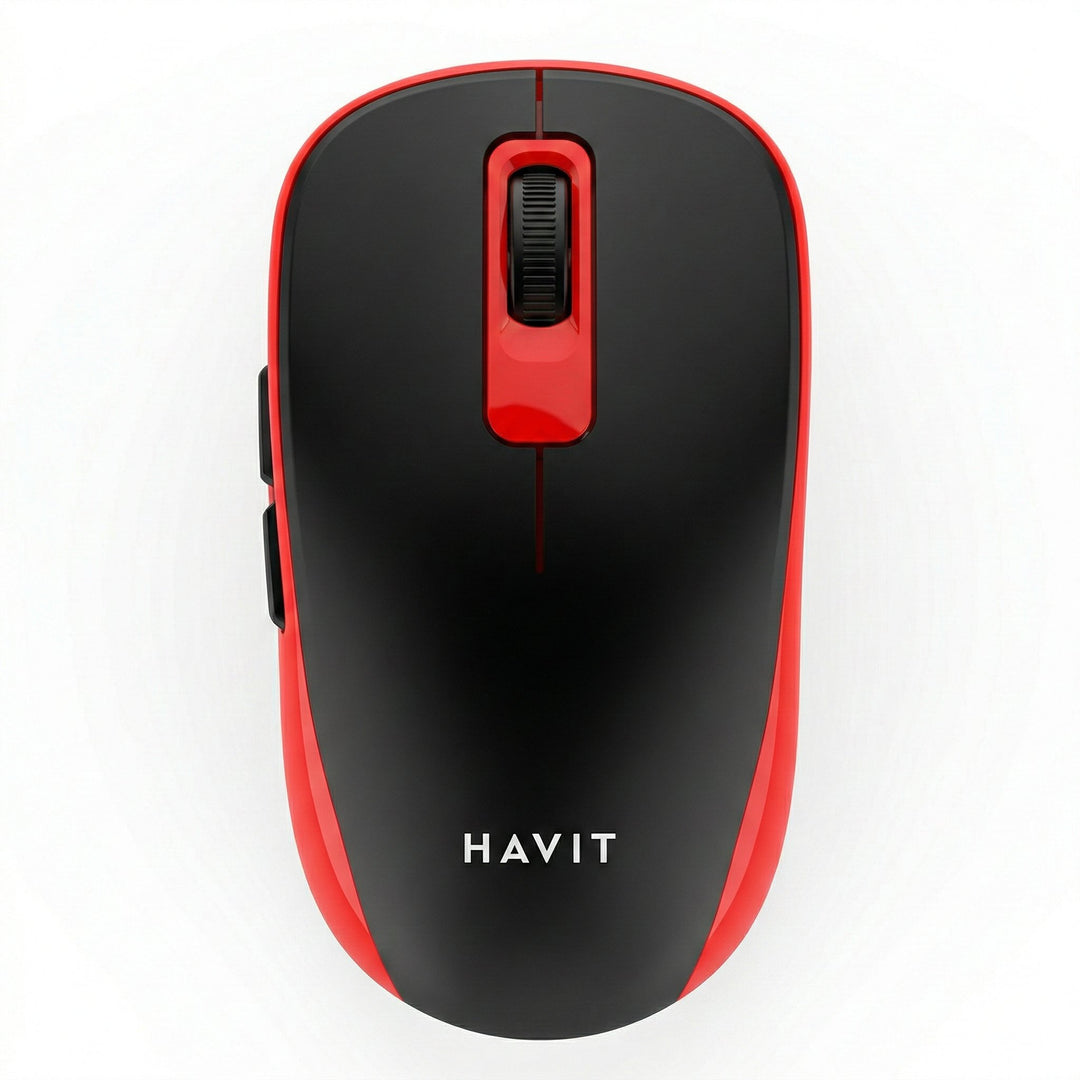 Mouse Havit Inalámbrico 1200 DPI 2.4GHz – Rojo