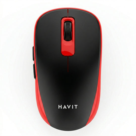 Mouse Havit Inalámbrico 1200 DPI 2.4GHz – Rojo