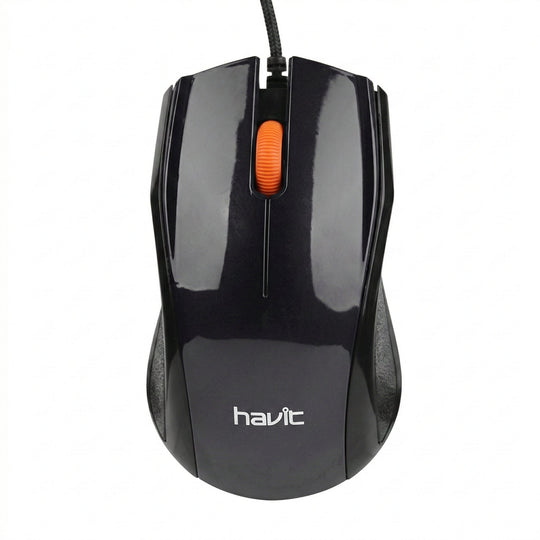 Mouse Havit HV-MS689 USB 2000 DPI – Mouse Óptico con Cable 3 Botones Negro