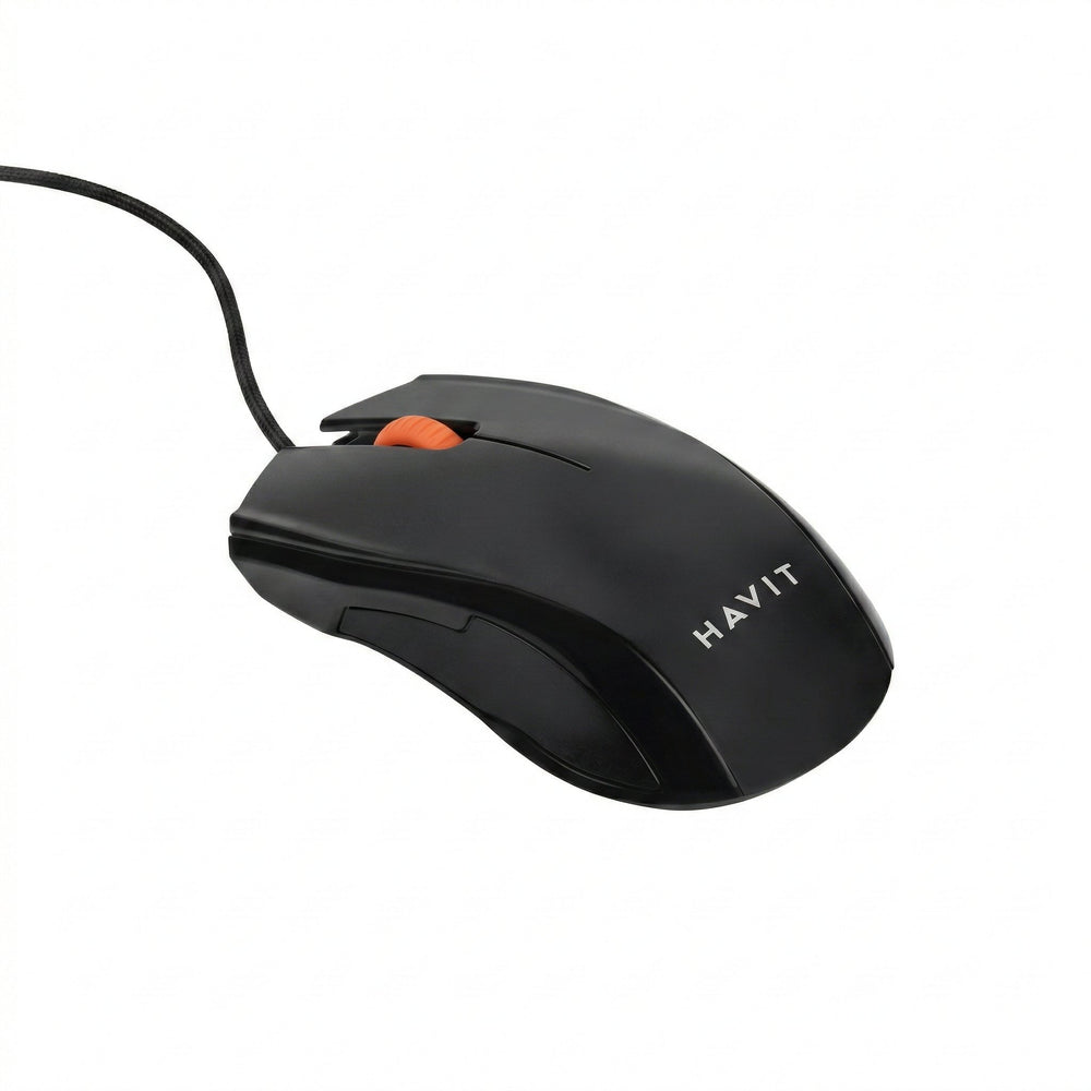 Mouse Havit HV-MS689 USB 2000 DPI – Mouse Óptico con Cable 3 Botones Negro