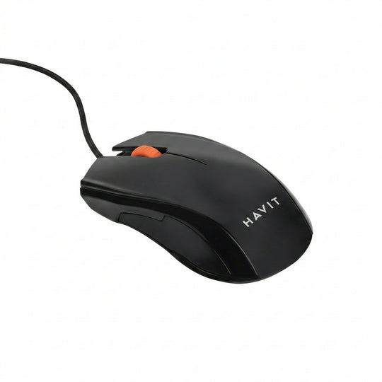 Mouse Havit HV-MS689 USB 2000 DPI – Mouse Óptico con Cable 3 Botones Negro