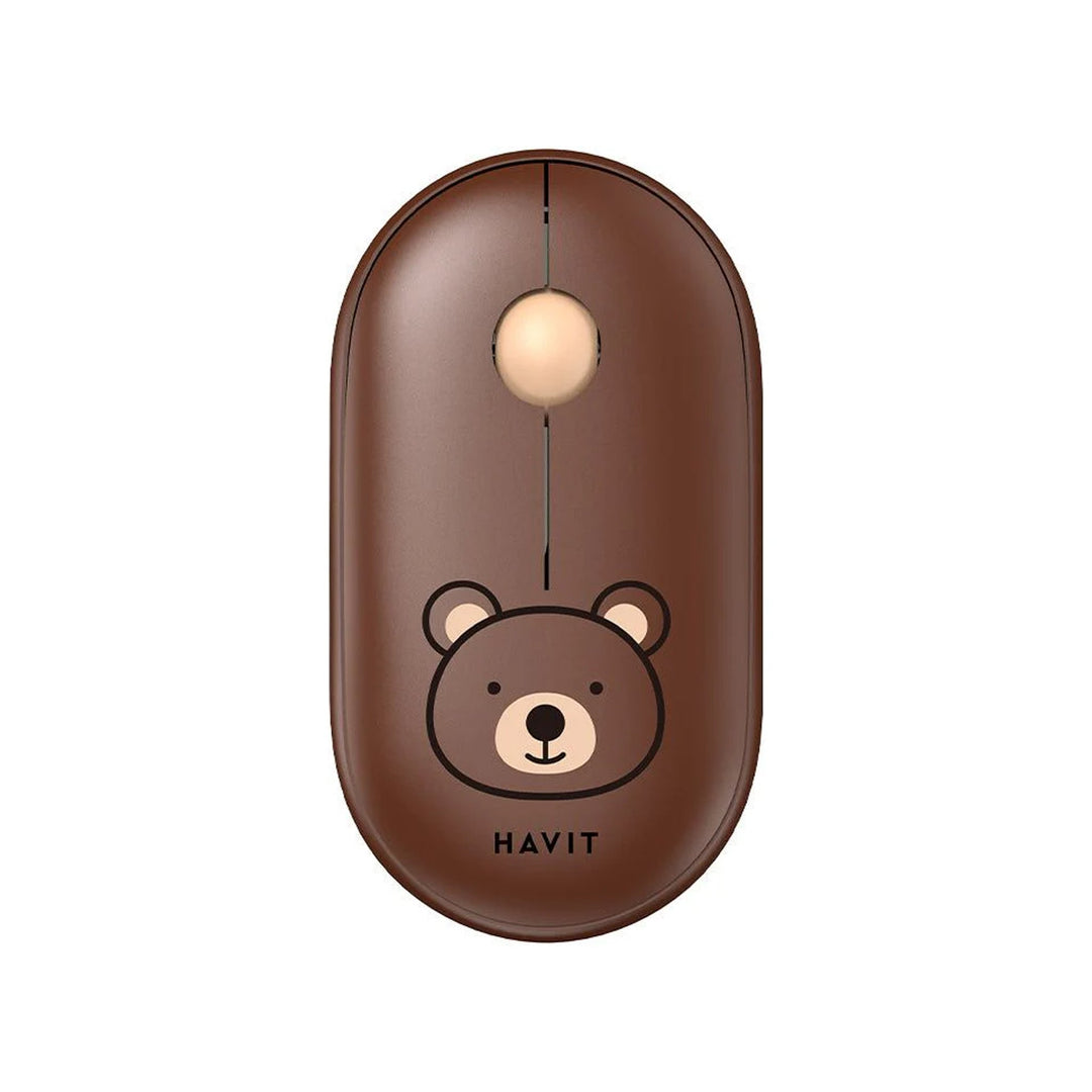 Mouse Inalámbrico Havit MS75GT Infantil Oso Marrón 1600 DPI