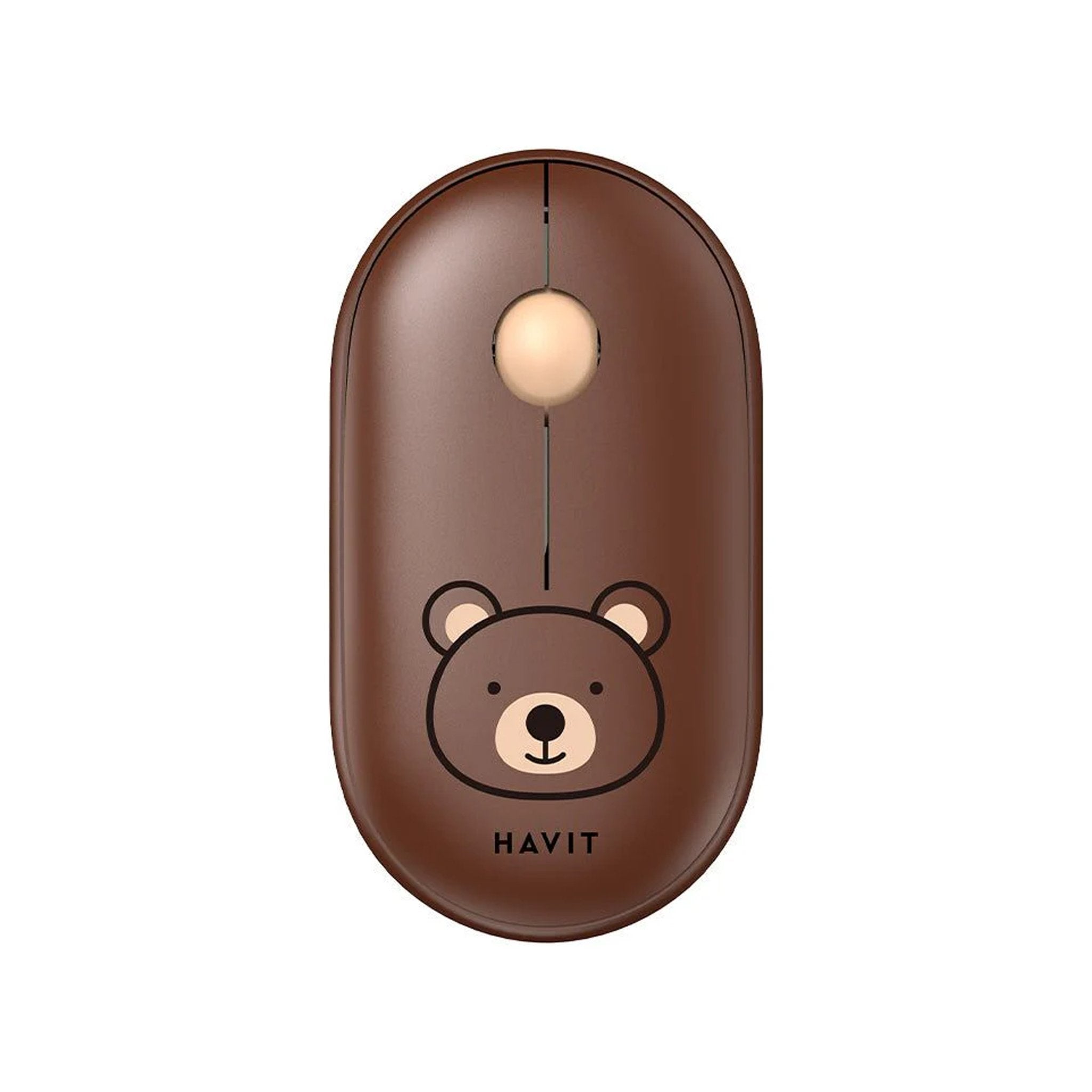 Mouse Inalámbrico Havit MS75GT Infantil Oso Marrón 1600 DPI