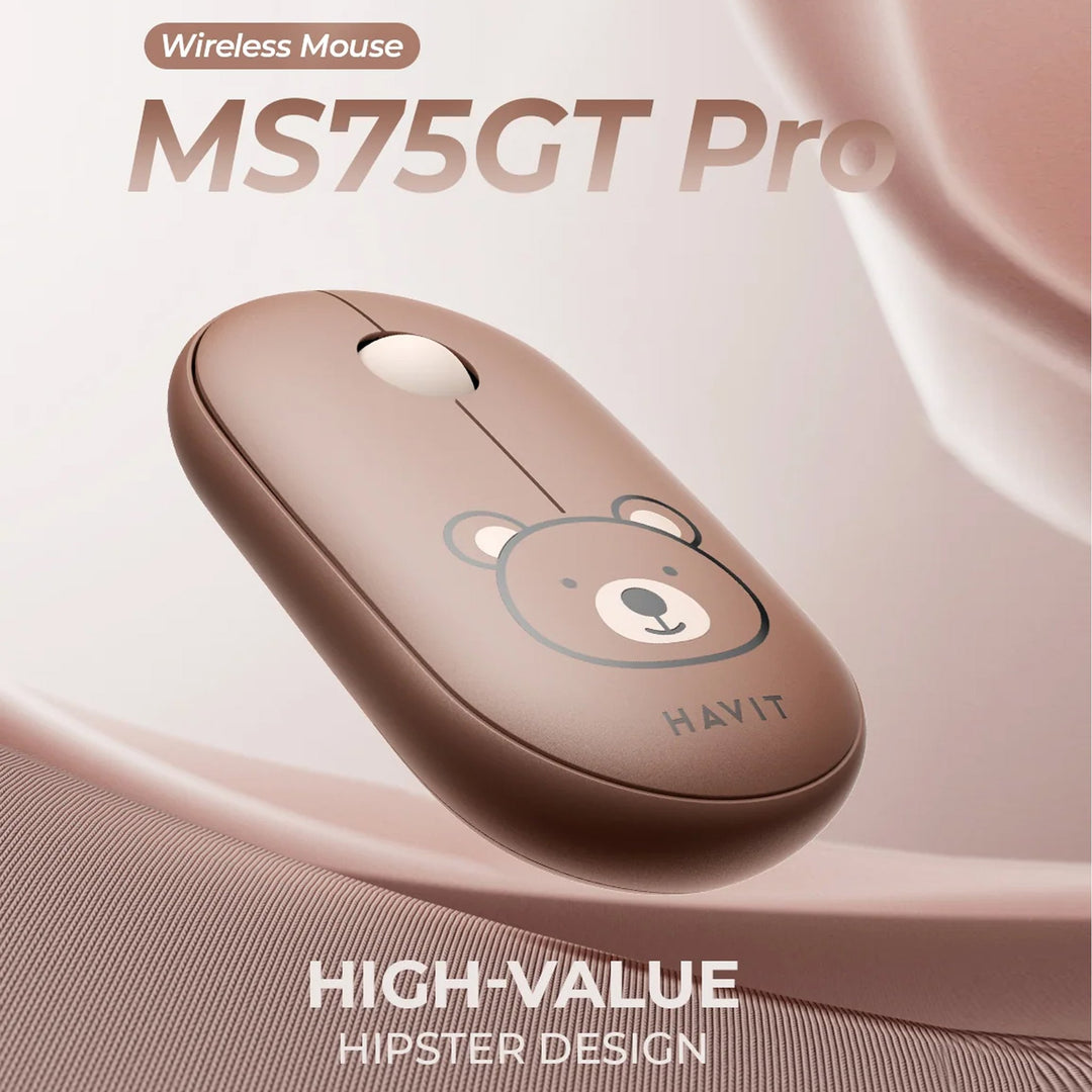 Mouse Inalámbrico Havit MS75GT Infantil Oso Marrón 1600 DPI