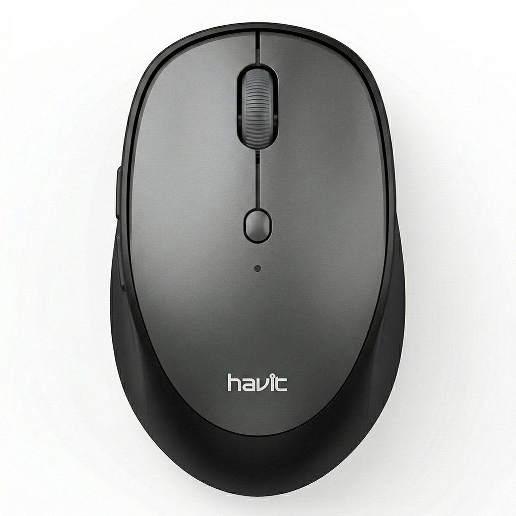 Mouse Havit Inalámbrico HV-MS76GT 1600 DPI 2.4GHz – Gris y Negro