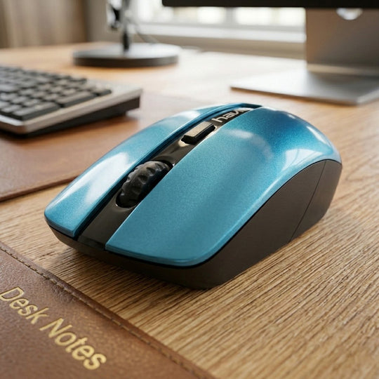 Mouse Havit Inalámbrico 1600 DPI 2.4GHz – Azul y Negro