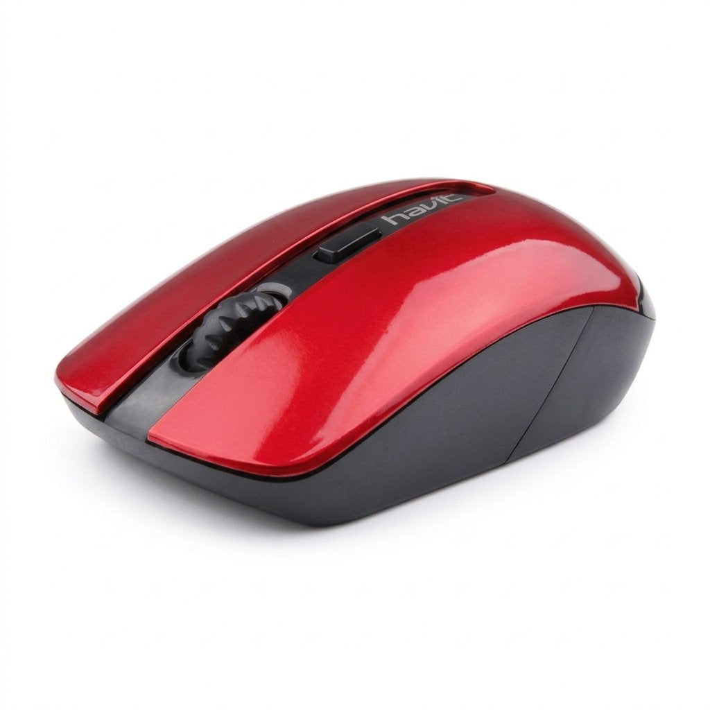 Mouse Havit Inalámbrico HV-MS989GT 1600 DPI 2.4GHz – Rojo y Negro
