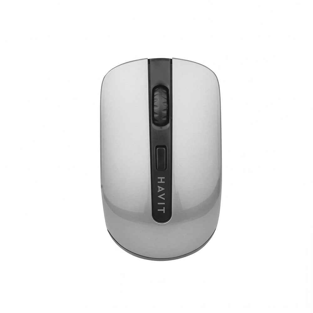 Mouse Havit inalámbrico 800-1600 DPI, gris y negro